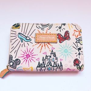 Disney Dooney And Bourke Sketch Zip Around Wallet